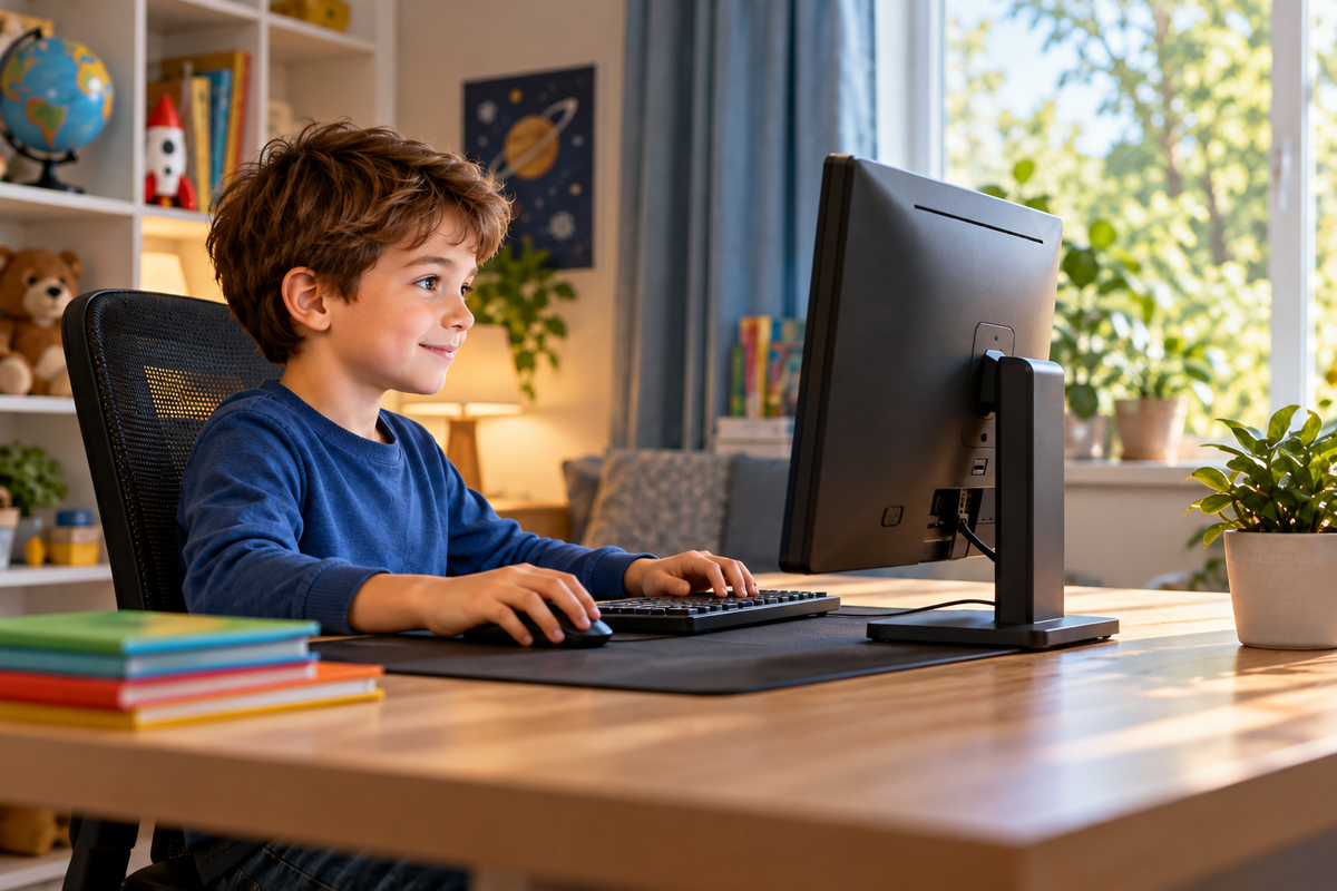 How long can a child spend on a computer without affecting their eyesight?