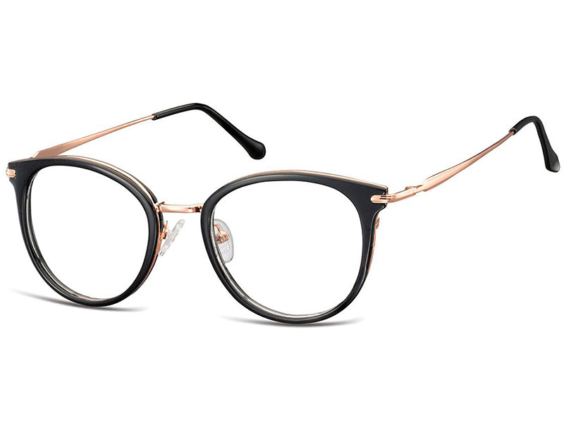 Rama optica Montana MTR-97B-51, pink gold/black, din Metal, p/u femei
