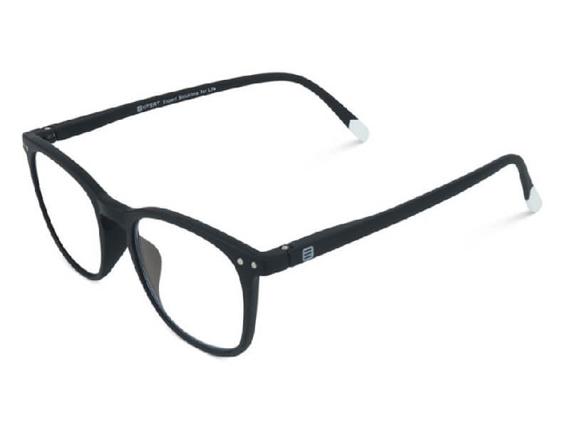 Expert computer glasses with Blue Light Protect lenses, Torino Black Night model, +1.00