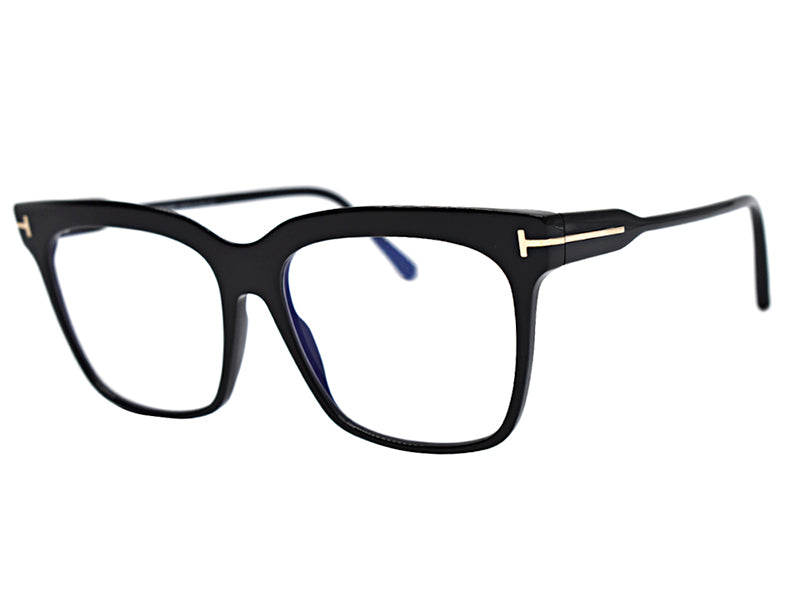 Rama optica Tom Ford FT5768-001-54/15-140, din Acetat, unisex