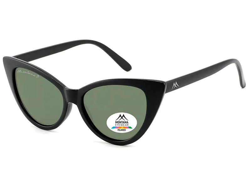 Ochelari de soare Montana MP71A, matt black, din Acetat, p/u femei + husa moale