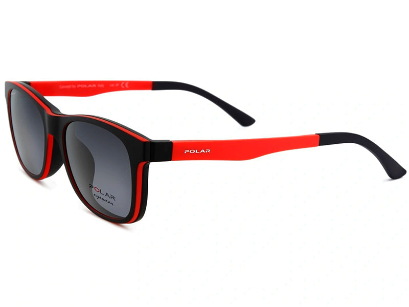 Rama optica Polar Junior 474 col. 43 CLIP-ON, 2023, din Acetat, p/u copii + husa eco