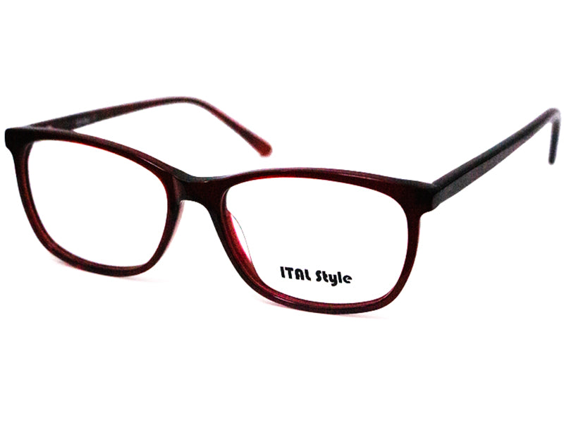 Rama optica Ital Style 2719 C4, 53-16-140, burgundy, 2025, din Acetat, p/u femei