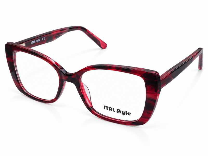 Rama optica Ital Style 2862B C4/bordo/52-17-140, p/u femei