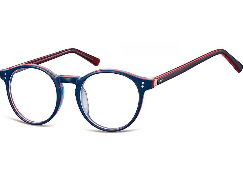 Оправа Montana AM74F-46, 2024, синяя/красная/прозрачная, из ацетата, для детей