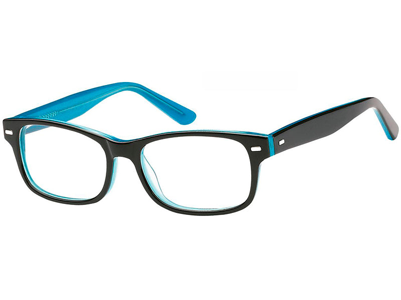 Rama optica Montana AM87G-48, 2024, black/clear turqouise, din Acetat, p/u copii