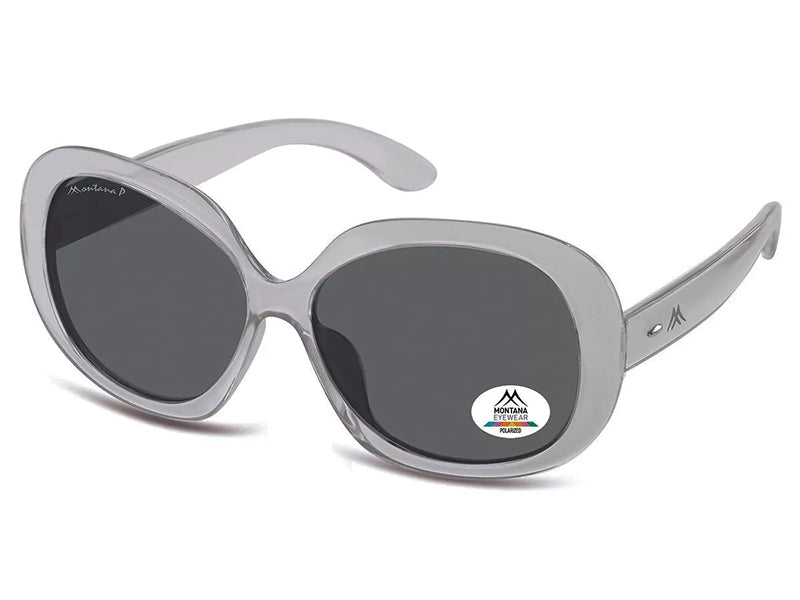 Ochelari de soare Montana MP63B, 2024, shiny grey, din Acetat, p/u femei +husa
