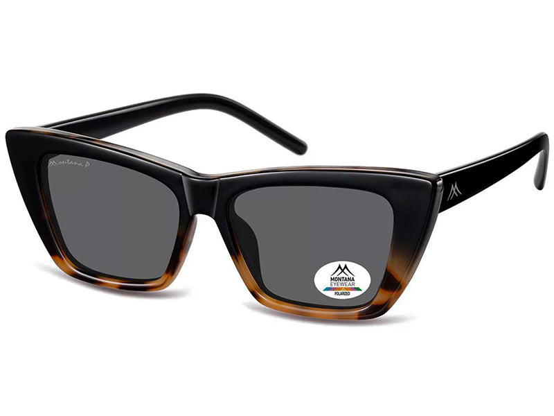 Ochelari de soare Montana MP64A, 2024, shiny black/turtle, din Acetat, p/u femei +husa