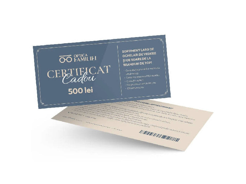Voucher cadou Optica Familiei 500 lei