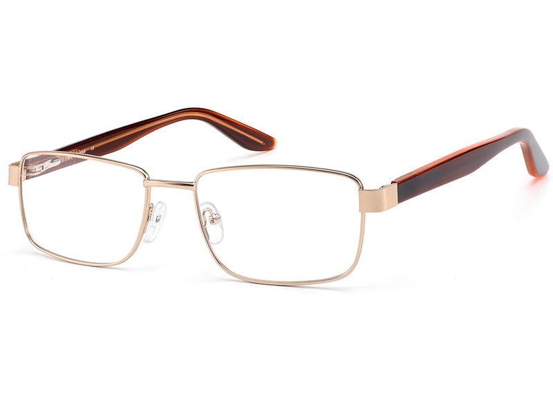 Montana 885E-56 optical frame, 2025, matt gold, metal, for men