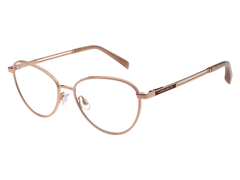 Rama optica KAREN MILLEN KM3057-401/53-16, rose gold, 2024, din Metal, p/u femei