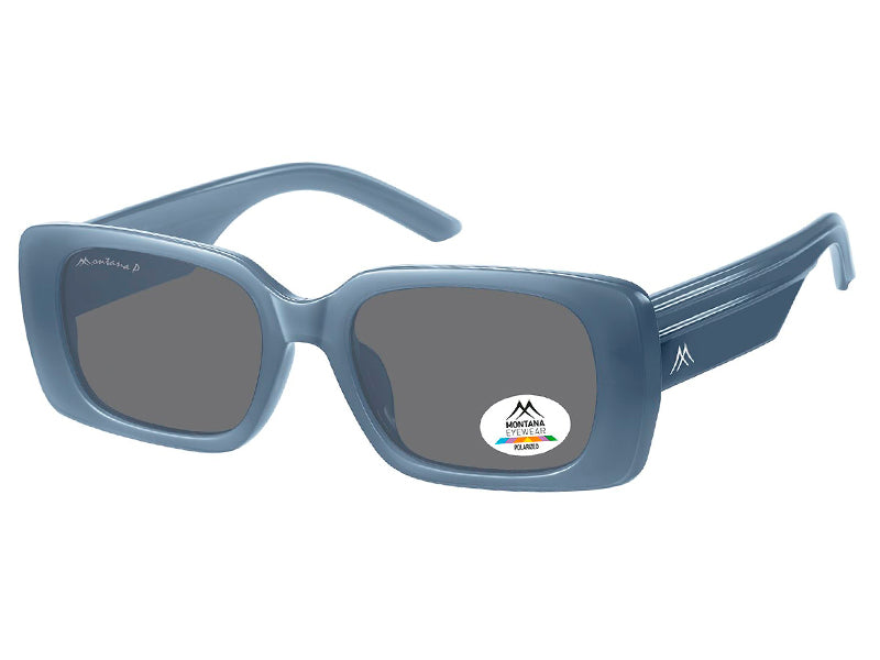 Ochelari de soare Montana MP194B, 2025, shiny blue, din Acetat, p/u femei + husa moale