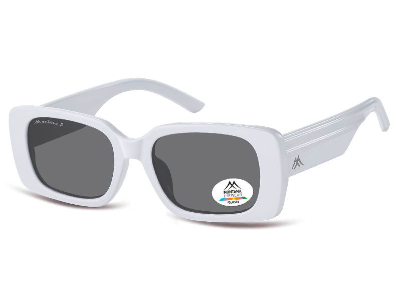 Ochelari de soare Montana MP194D, 2025, shiny white, din Acetat, p/u femei + husa moale