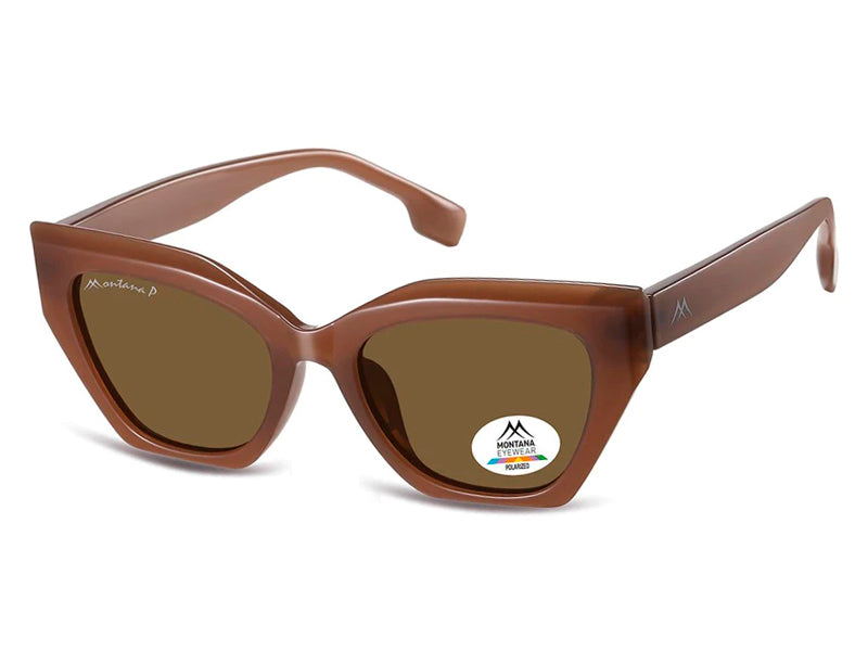 Ochelari de soare Montana MP55C, 2025, shiny terra cream, din Acetat, p/u femei + husa moale