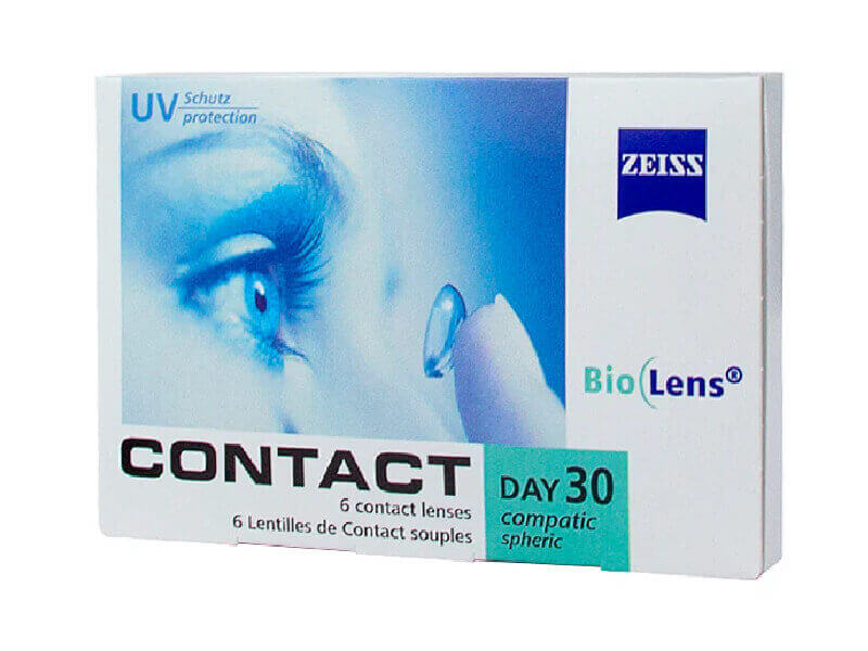 Lentile de contact ZEISS Contact Day 30 Compatic sferice 1 luna N6 (dioptria -12.00)