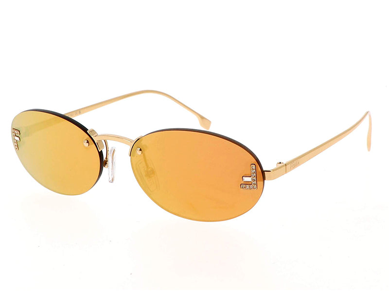Ochelari de soare Fendi First Crystal FE4075US-30I-54, 2025, din Metal, p/u femei