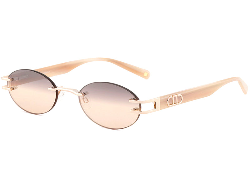 Ochelari de soare Carolina Lemke Elysian CL3624-01-49, 2025, din Metal, p/u femei