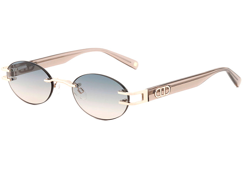 Ochelari de soare Carolina Lemke Elysian CL3624-02-49, 2025, din Metal, p/u femei