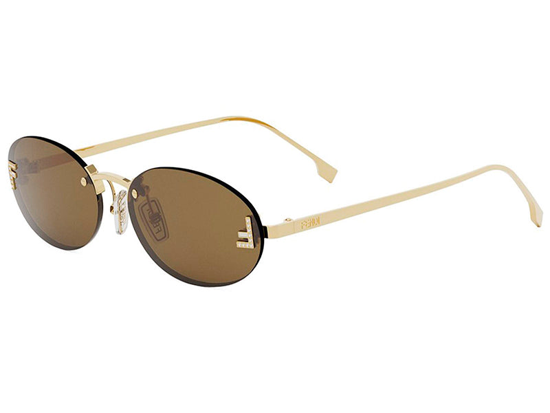 Ochelari de soare Fendi Crystal FE4075US-30J-54, din Metal, p/u femei