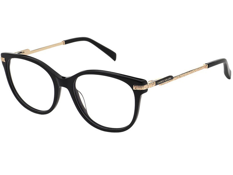 Rama optica KAREN MILLEN ARIADNE KM1098-001/52-17, black, 2025, din Acetat, p/u femei