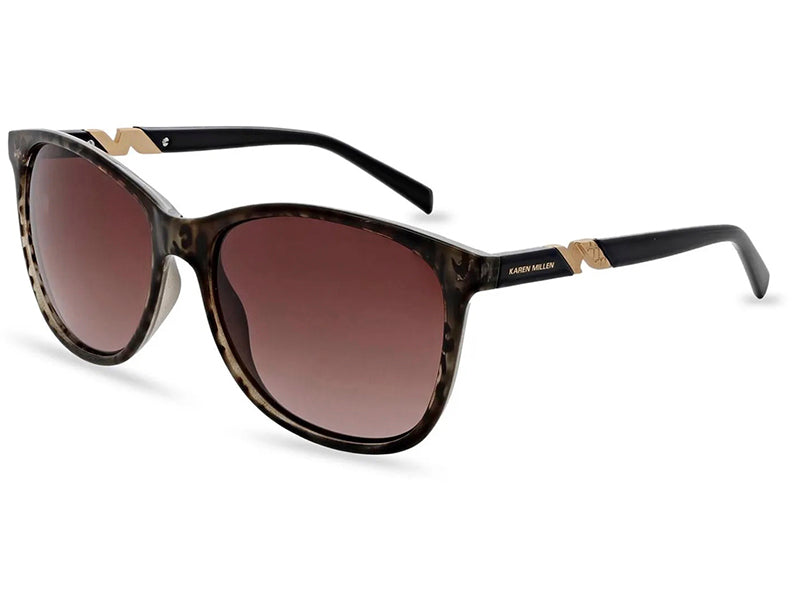 Ochelari de soare KAREN MILLEN KM5059-102/58, leopard, 2025, din Acetat, p/u femei