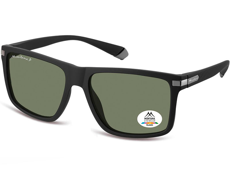 Ochelari de soare Montana MP197A, 2025, matt black, din Acetat, p/u barbati + husa moale
