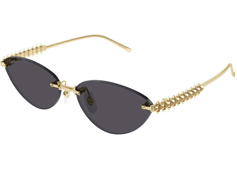 Ochelari de soare Cartier Clash CT0543S-002/58-16-140, 2025, din Metal, p/u femei