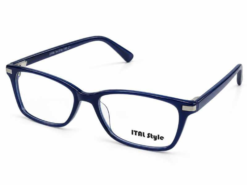 Rama optica Ital Style 2664 C3, 54-16-140, blue, 2025, din Acetat, p/u femei