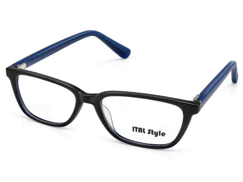 Rama optica Ital Style 2855B C3, 51-19-148, black-blue, 2025, din Acetat, p/u barbati