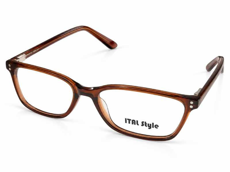Rama optica Ital Style 2875B C3, 54-18-145, brown, 2025, din Acetat, p/u barbati