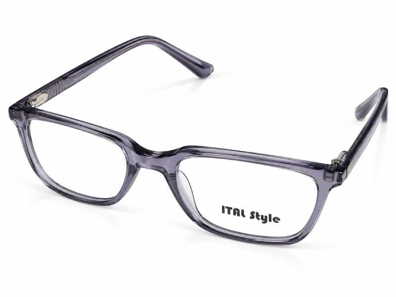Rama optica Ital Style B017 C3, 54-15-145, clear grey, 2025, din Acetat, p/u barbati
