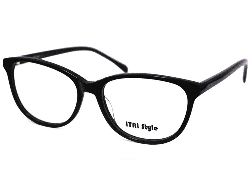 Rama optica Ital Style B042 C1, 53-16-140, black, 2025, din Acetat, p/u femei