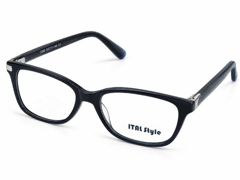 Rama optica Ital Style HC026 C2, 53-17-145, black, 2025, din Acetat, p/u barbati