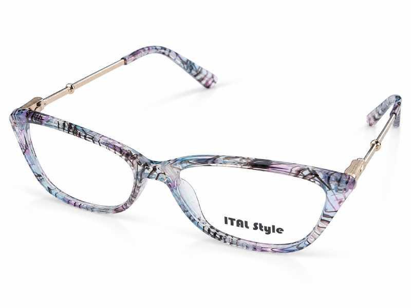 Rama optica Ital Style 2819 C2, 53-15-140, clear turtle, 2025, din Acetat, p/u femei