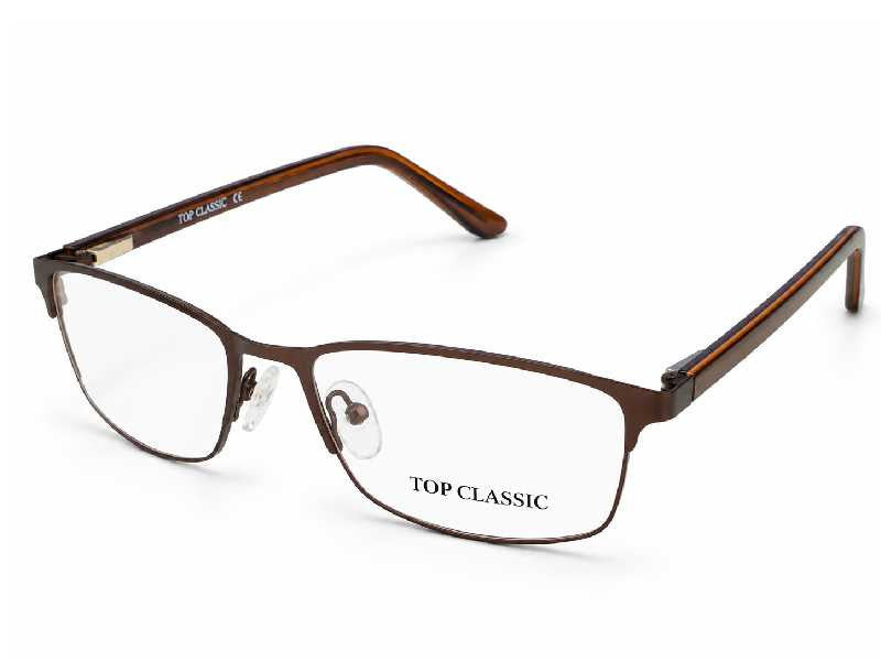 Rama optica Top Classic TP9022 C3, 54-16-140, brown, 2025, din Metal, p/u barbati