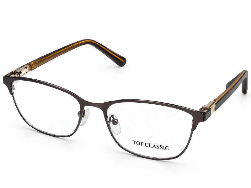 Rama optica Top Classic TP9025 C2, 52-18-140, brown, 2025, din Metal, p/u femei