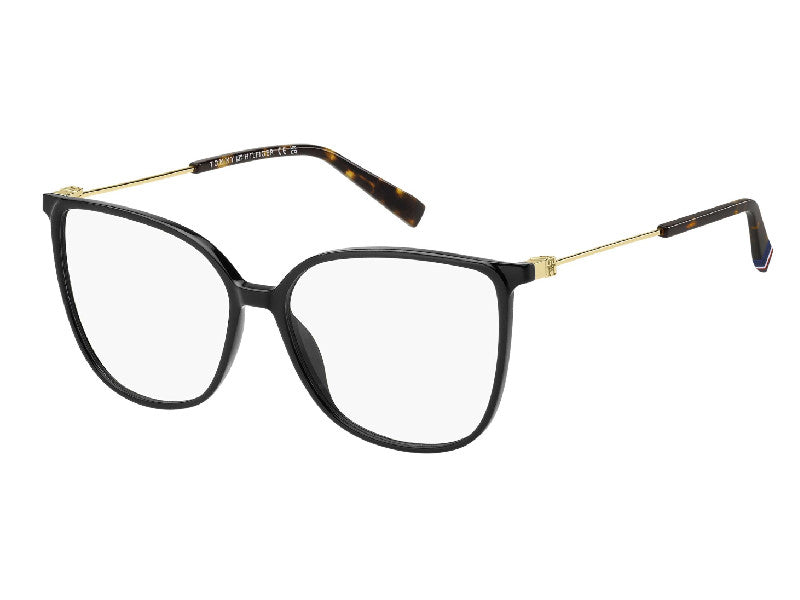 Rama optica Tommy Hilfiger TH2099-807/55-14-140, 2026, black, din Acetat, p/u femei