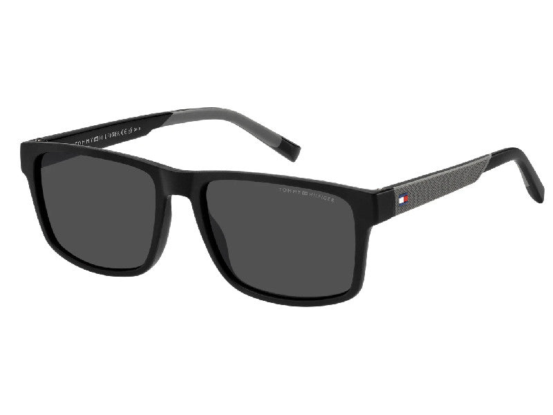 Ochelari de soare Tommy Hilfiger TH2142S-08A IR/56-17-145, POL, 2026, black grey, din Acetat, p/u barbati