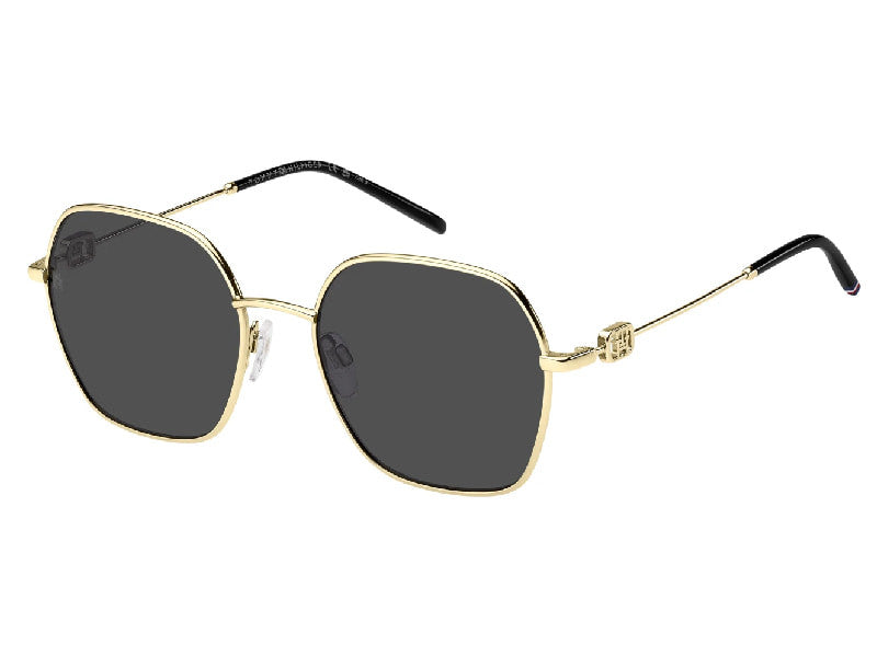 Ochelari de soare Tommy Hilfiger TH2150S-RHL IR/55-19-140, POL, 2026, gold black, din Metal, p/u femei