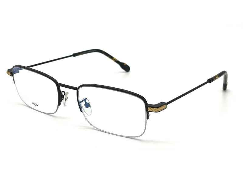 Rama optica FRED FG50007U-002/56-19-145, 2026, gold black, din Metal, p/u barbati