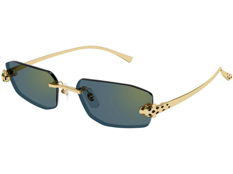 Ochelari de soare Cartier Panthere de Cartier CT0474S-003/56, 20226, din Metal, unisex