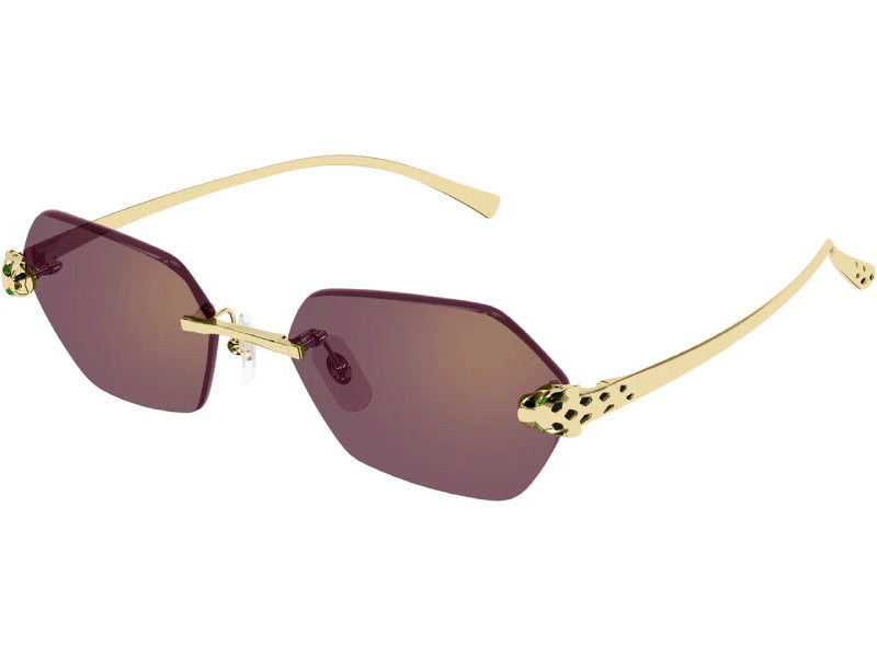 Ochelari de soare Cartier Panthere de Cartier CT0636S-003/55, 2026, din Metal, p/u femei