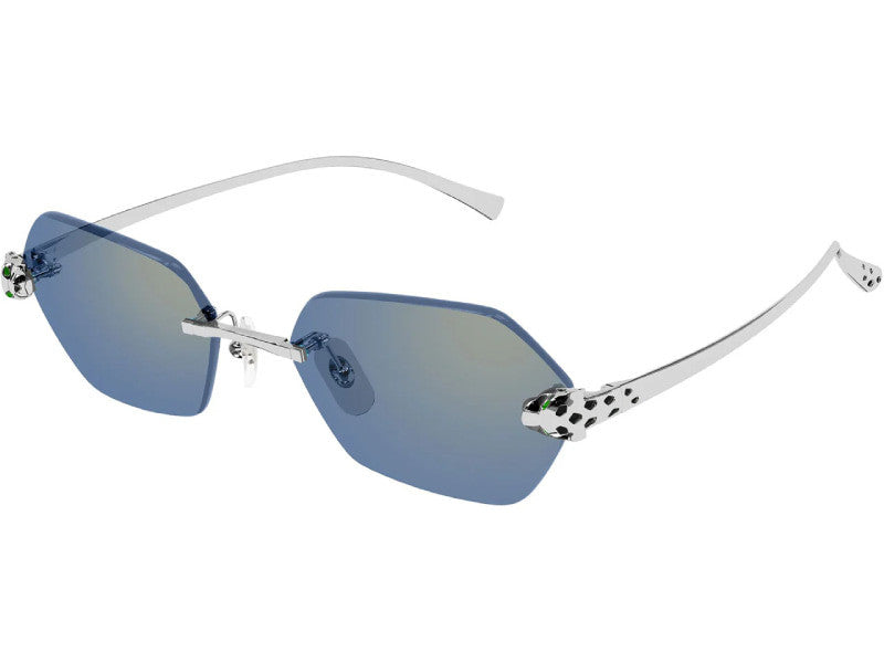Ochelari de soare Cartier Panthere de Cartier CT0636S-004/55, 2026, din Metal, p/u femei