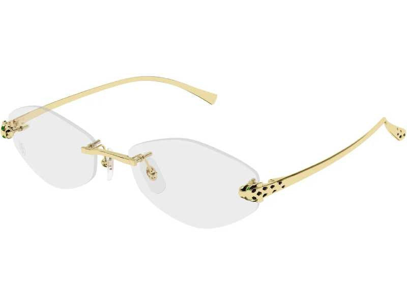 Rama optica Cartier Panthere de Cartier CT0637O-001/56, 2026, din Metal, p/u femei