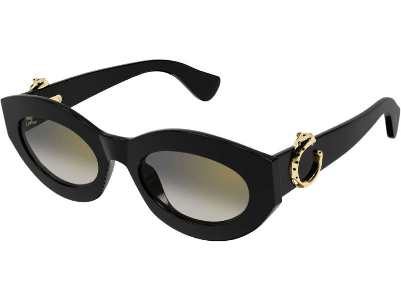 Ochelari de soare Cartier Panthere de Cartier CT0638S-001/53, 2026, din Acetat, p/u femei