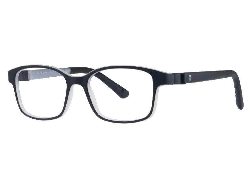 Rama optica INDii KIDS IN40-C1 FLAG MATTE BLACK GREY GLOW