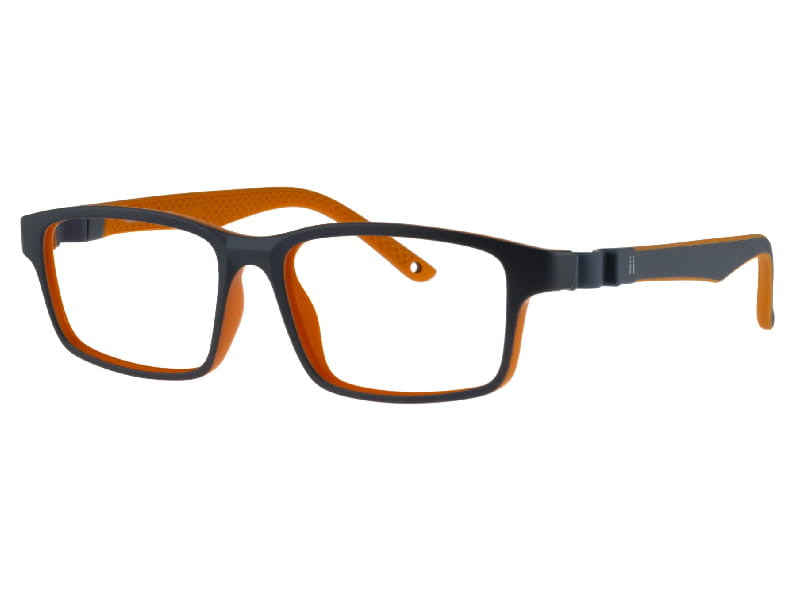 Rama optica INDii KIDS IN57-C2 BREAKER MATTE GREY/ORANGE 50-15-130