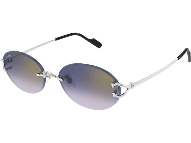 Ochelari de soare Cartier Decor C de Cartier CT0551S-003/55-18-140, 2025, din Metal, p/u femei