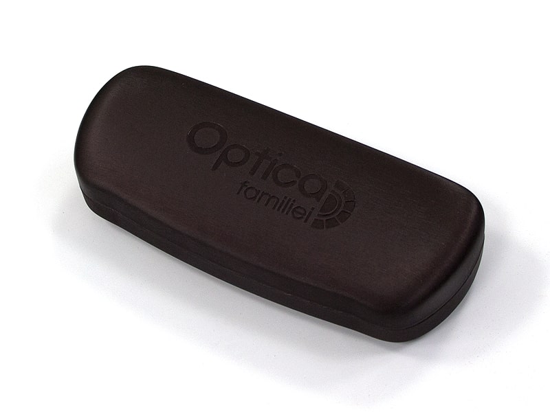 Husa p/u ochelari VCS22139 din metal culoare cafenie L43