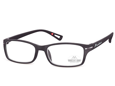 Ochelari de citit Montana HMR76 +2.00 2024, black, din Acetat, unisex , dreptunghiular + husa